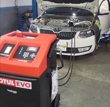 skoda octavia dsg avtomatik servis promena maslo mashinska promena ulje so motul