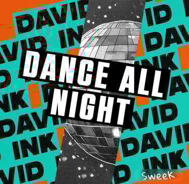 a poster of a dance all night party