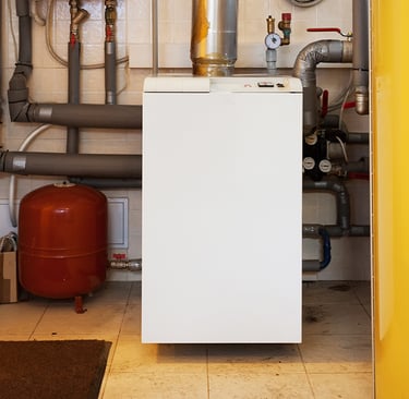 Gascondensatieketel geïnstalleerd door AP Services voor verwarming in een woning in regio Leuven en