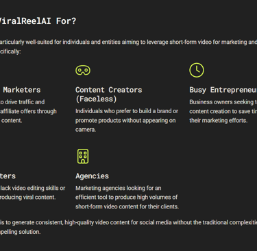 a website page with a black and white background