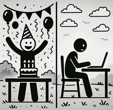 diffrence between someone who celebrates their birthday and somone who dosent