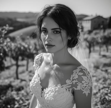 a woman in a wedding dress with a veil Peppe Nitto