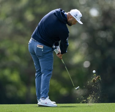 Jon Rahm practices at Augusta National ahead of 2026 Masters (Photo: Masters Media Hub)