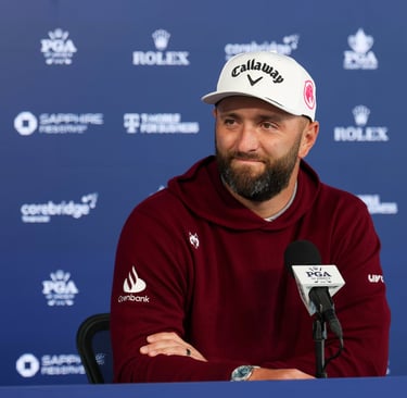 Jon Rahm arrives at the 2026 PGA Championship (photo: PGA Championship)