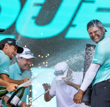 Torque GC celebrates at LIV Golf Indianapolis (Photo: LIV Golf)