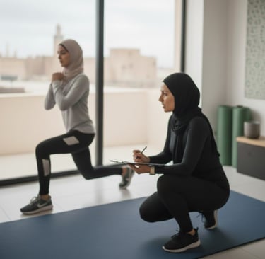 coach sportive, anime une séance de coaching à domicile pour femme à Rabat