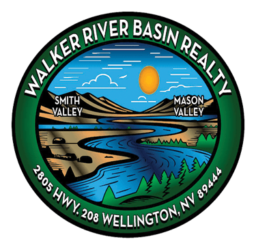 Walker River Basin Realty logo for Smith Valley and Mason Valley real estate in Wellington, Nevada.
