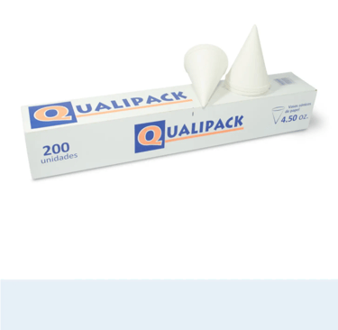 vasos cónicos de papel