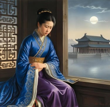 Linh Từ Quốc Mẫu nhìn về hoàng cung đầy lo lắng