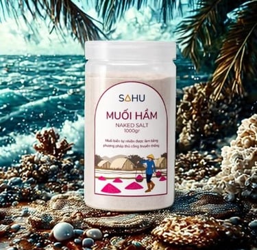 Muối hầm 1kg hũ nhựa Sahu