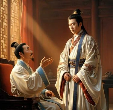 Trần Minh Tông gặp Trần Khắc Chung