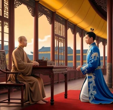 Trần Nhân Tông Chia Ly Trần Anh Tông Tại Cung Điện