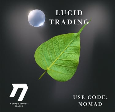 Lucid Trading Promo Code "NOMAD" provided by Nomad Futures Trader