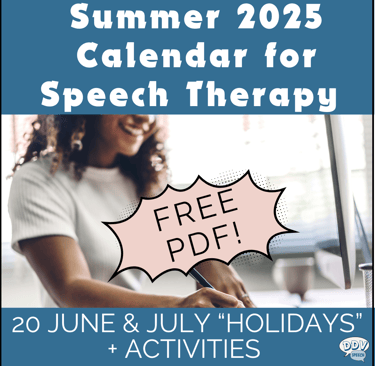 woman typing speech therapy activities for summer