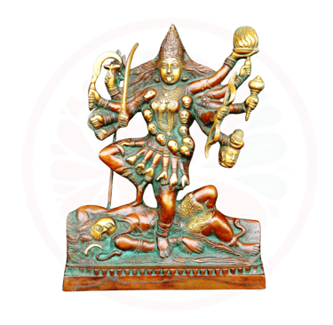 brass kali statue