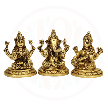 #LaxmiGaneshSaraswati #DivineTrinity #HinduDeities #BlessingsFromGods #ProsperityAndWisdom #IdolWors