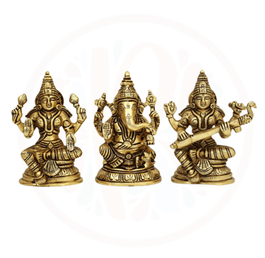 #LaxmiGaneshSaraswati #DivineTrinity #HinduDeities #BlessingsFromGods #ProsperityAndWisdom #IdolWors