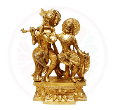radha krishna statue