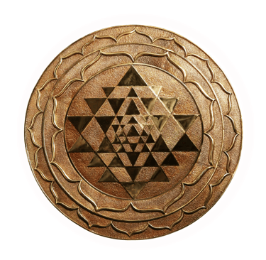 The image displays Shri yantras crafted by Prajjwal International Company