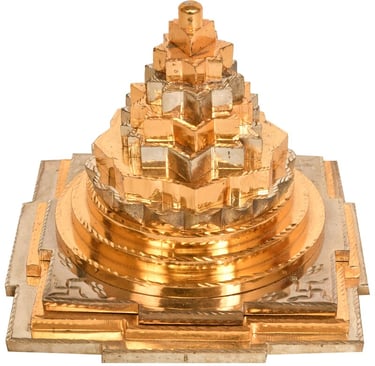 The image displays Meru shree yantra crafted by Prajjwal International Company