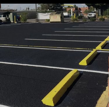 NEWLY STRIPED PARKING STALLS