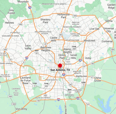 map of greater San Antonio