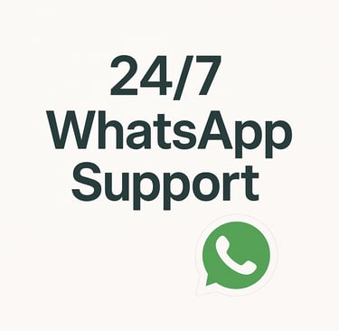 WhatsApp support