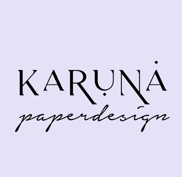 Karuna paper design. Gratitud, crecimiento, personal