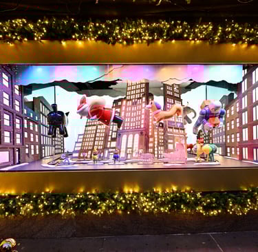 Macy's Holiday window display - year 2025