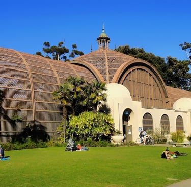 a large building with large graounds