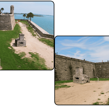 Castillo de San Marcos - upper and lower views