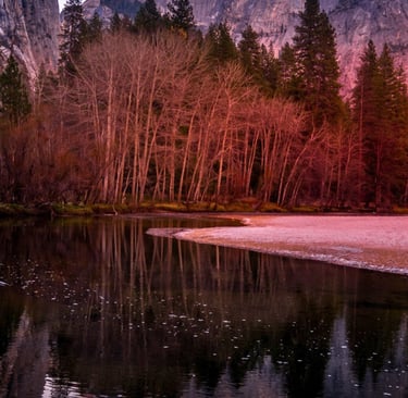 fall-half-dome-during-sunset