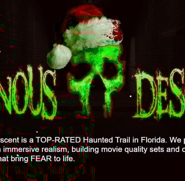Ominous Descent Haunted Christmas Trail