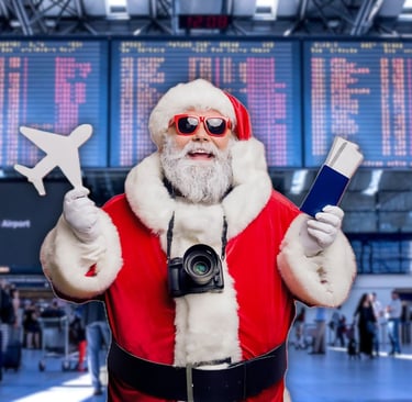santa-at-airport
