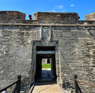 entrance to Castillo de San Marcos National Monument Florida
