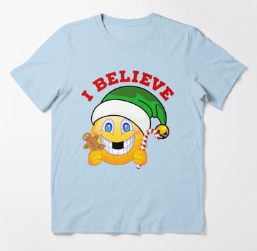 I Believe Christmas Smile Emoji