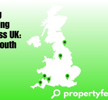 Map indicating modular housing hotspots across UK: Manchester, South West, London boroughs, Newcastle – Propertyfe.