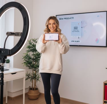 tiktok creator is selling her products on tiktok plartform