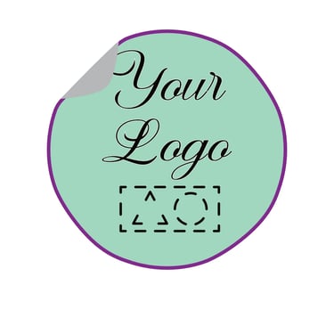 a sticker that says your logo