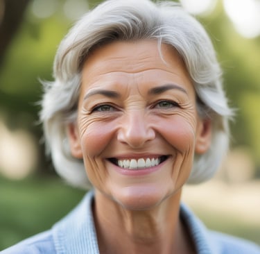 woman wearing black crew-neck shirt