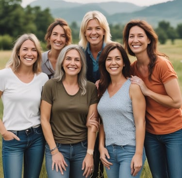 woman wearing black crew-neck shirt