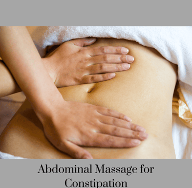natural ways to help with constipation abdominal massage