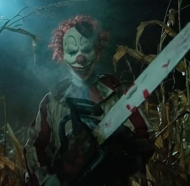 Frendo the Clown with a chainsaw