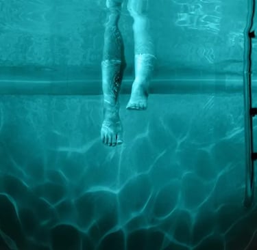 Detail from Night Swim film poster