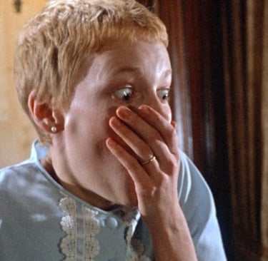Mia Farrow as Rosemary Woodhouse