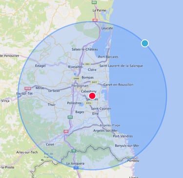 Map secteur d'intervention