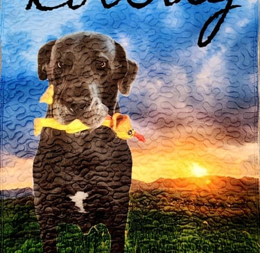 custom quilted dog memorial