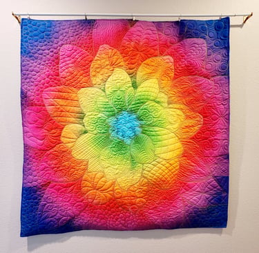 hoffman dream big panel quilted wall hanging
