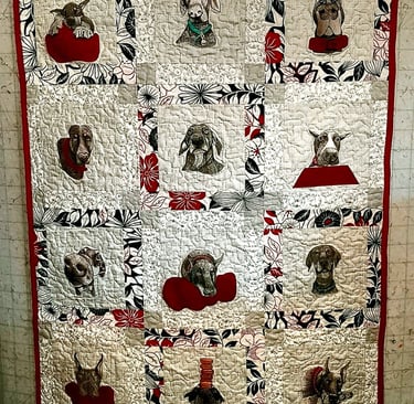 dog quilt personalized