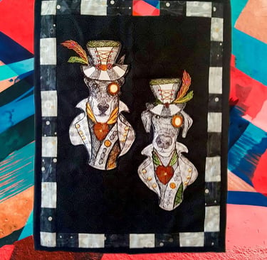 custom steampunk memorial wall hanging